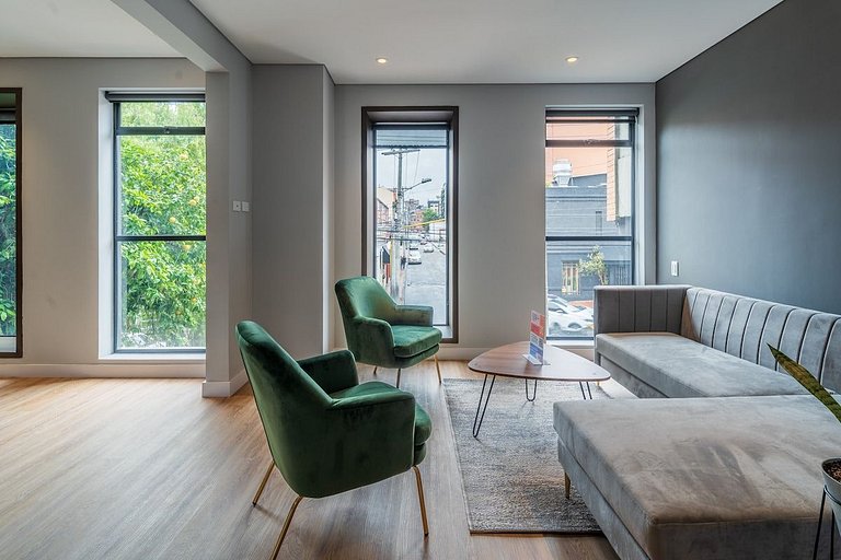 Iluminado 1BR @Zona G con Lavanderia