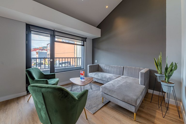 Wonderful 1BR @Zona G con Balcon & Laundry