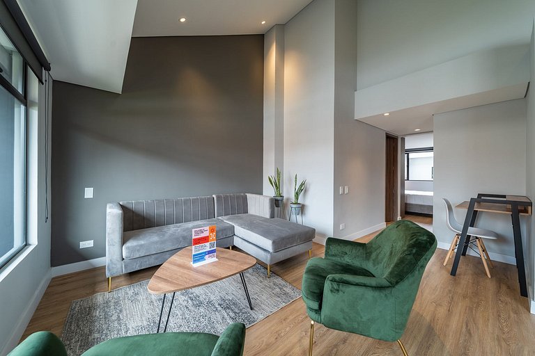Maravilloso 1BR @Zona G con Balcon & Lavanderia
