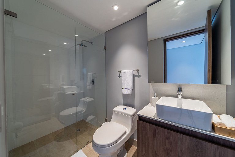 Maravilloso 1BR @Zona G con Balcon & Lavanderia