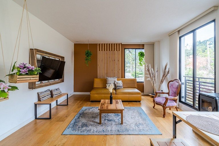 |Ahead| Elegante 2BR @La Candelaria con Lavanderia