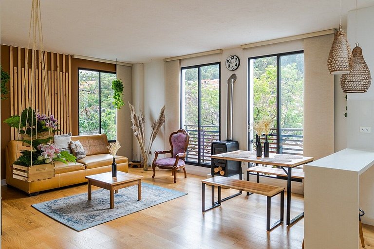|Ahead| Elegante 2BR @La Candelaria + Lavanderia