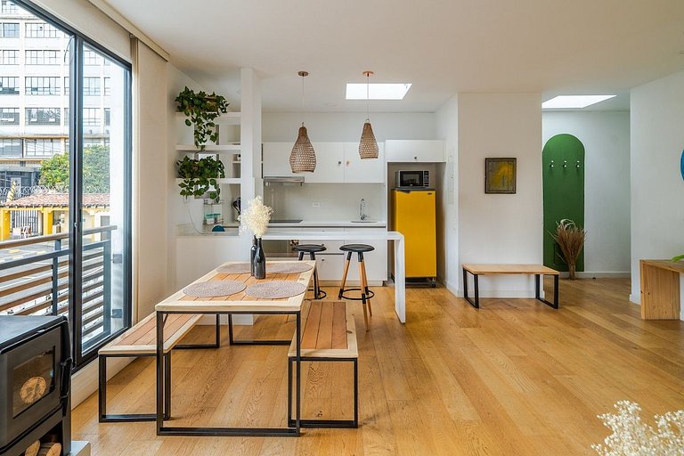 |Ahead| Elegant 2BR @La Candelaria + Laundry