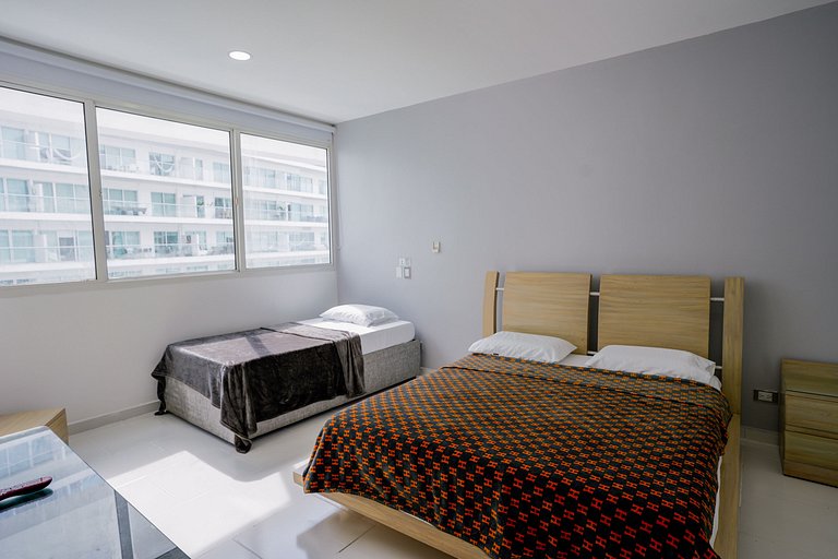 |Ahead| Relaxing 2BR @Boquilla Beachfront + Pool