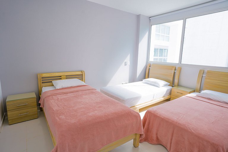 |Ahead| Relajante 2BR @Boquilla frente a la playa