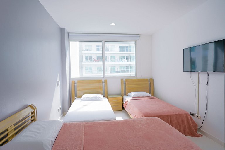 |Ahead| Relaxing 2BR @Boquilla Beachfront + Pool