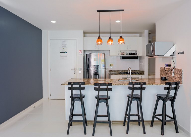 |Ahead| Relaxing 2BR @Boquilla Beachfront + Pool