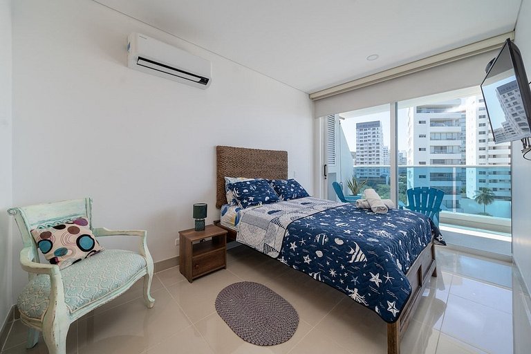 |Ahead| Sensasional 1BR @Reservadelmar con Piscina