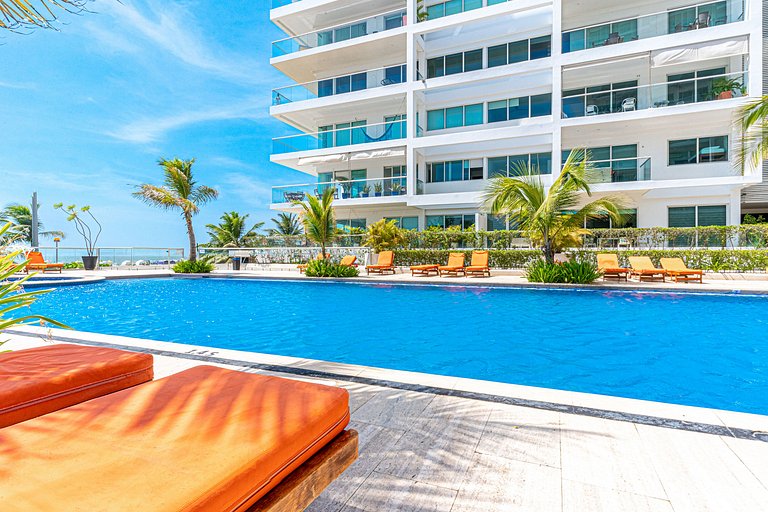 |Ahead| Relajante 2BR @Boquilla frente a la playa