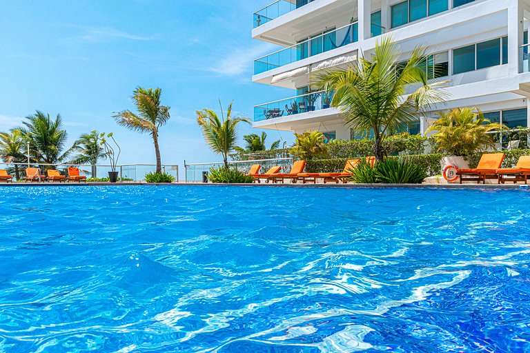 |Ahead| Relaxing 2BR @Boquilla Beachfront + Pool