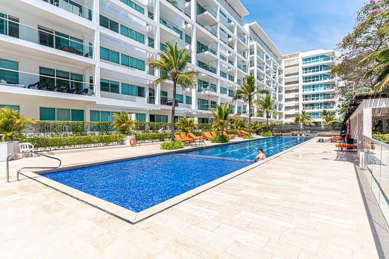|Ahead| Relaxing 2BR @Boquilla Beachfront + Pool