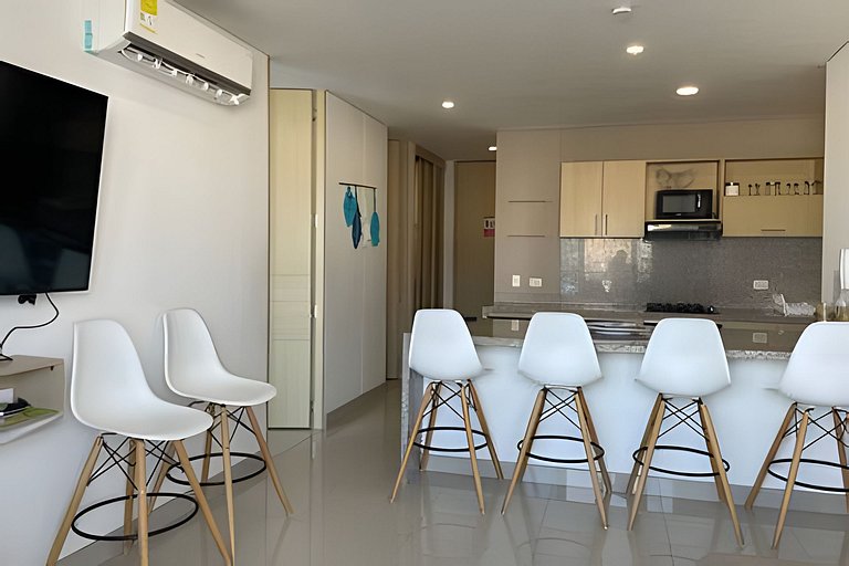 |Ahead| Panoramico 2BR @Reservadelmar con parking