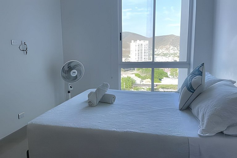 |Ahead| Panoramico 2BR @Reservadelmar con parking