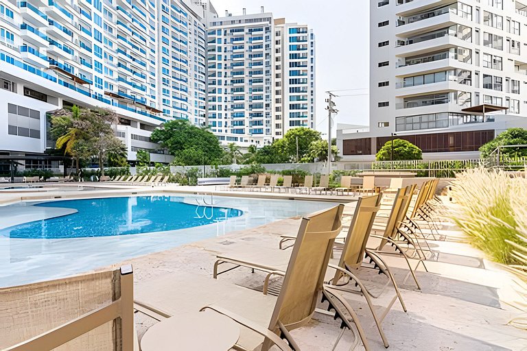 |Ahead| Panoramico 2BR @Reservadelmar con parking