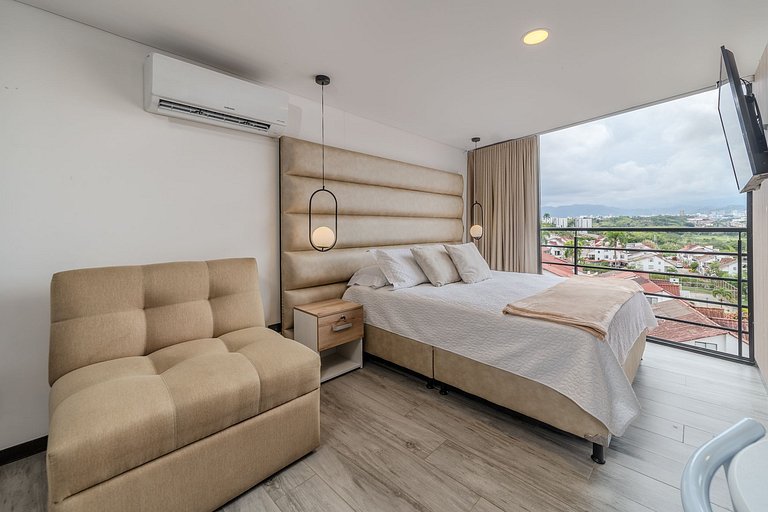 |Ahead| Confortable Loft al lado de Unicentro + AC