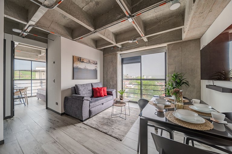 |Ahead| Estilizado 2BR cerca al aeropuerto con parking