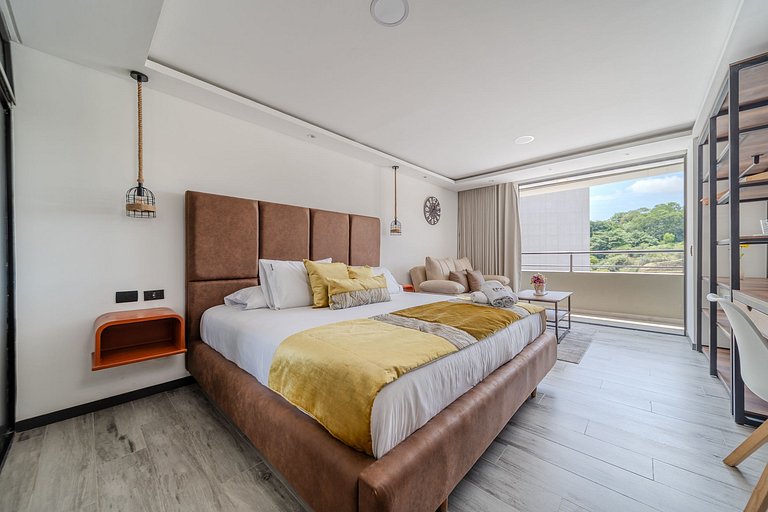 |Ahead| Innovador Loft con cama King y parking