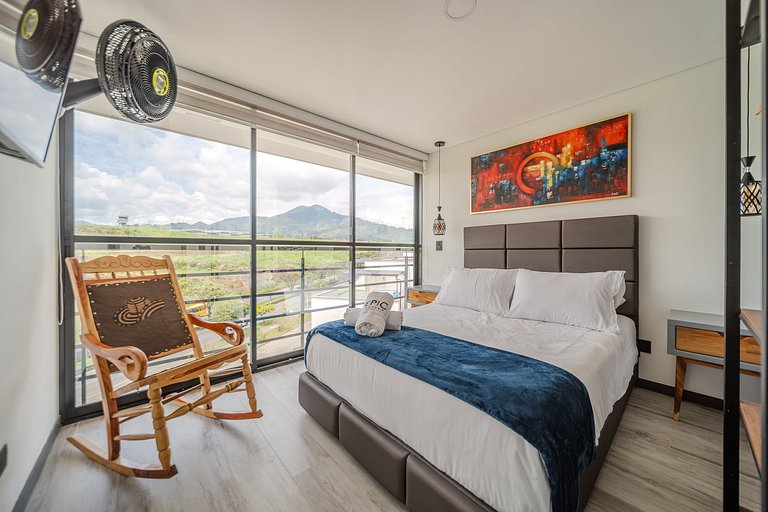 |Ahead| Deluxe 2BR cerca al aeropuerto con parking