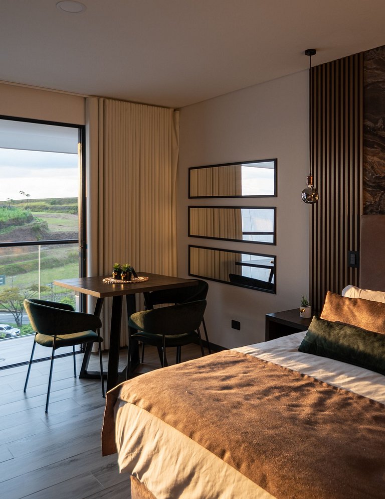 |Ahead| Chic Loft con balcon y AC