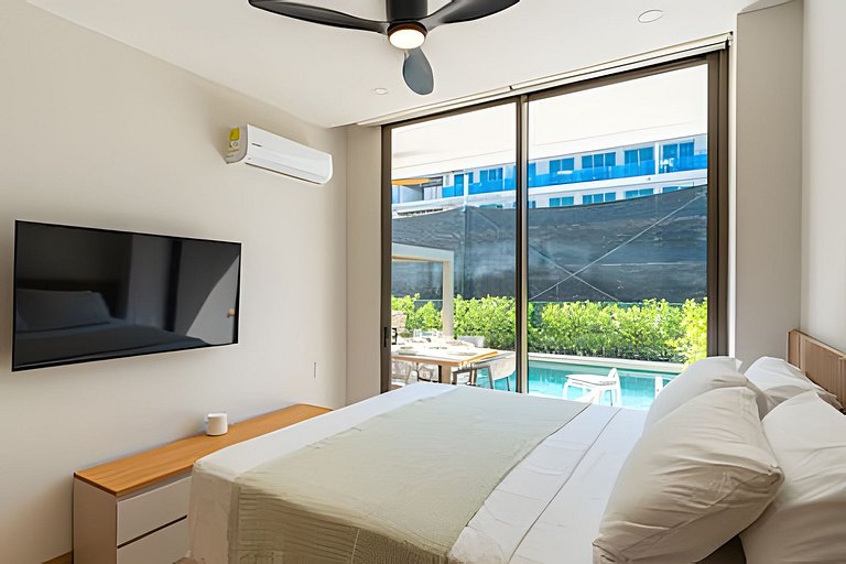 Moderno 2BR @Manzanillo + Piscina privada