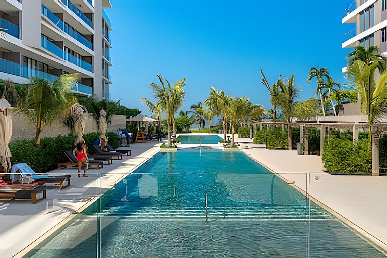 Moderno 2BR @Manzanillo + Piscina privada