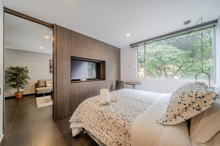 |Ahead| Acogedor 1BR @La Calleja con Parking y Gym