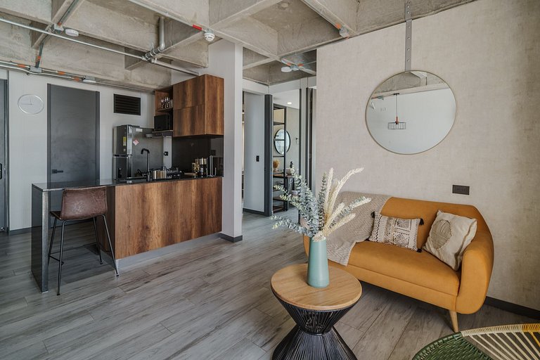 |Ahead| Inspirador 2BR cerca al aeropuerto con AC