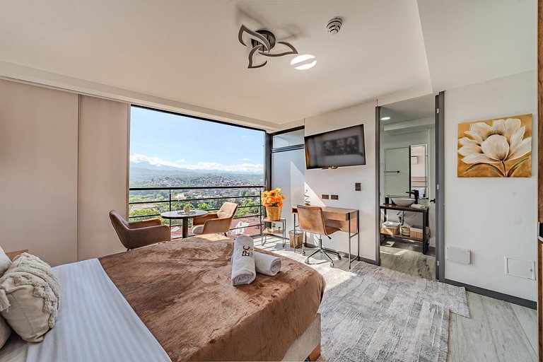 |Ahead| Panoramico Loft con parking y AC