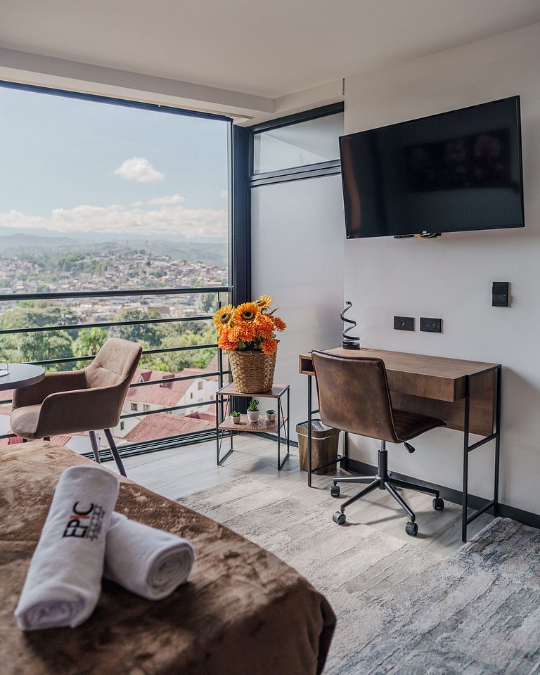 |Ahead| Panoramico Loft con parking y AC