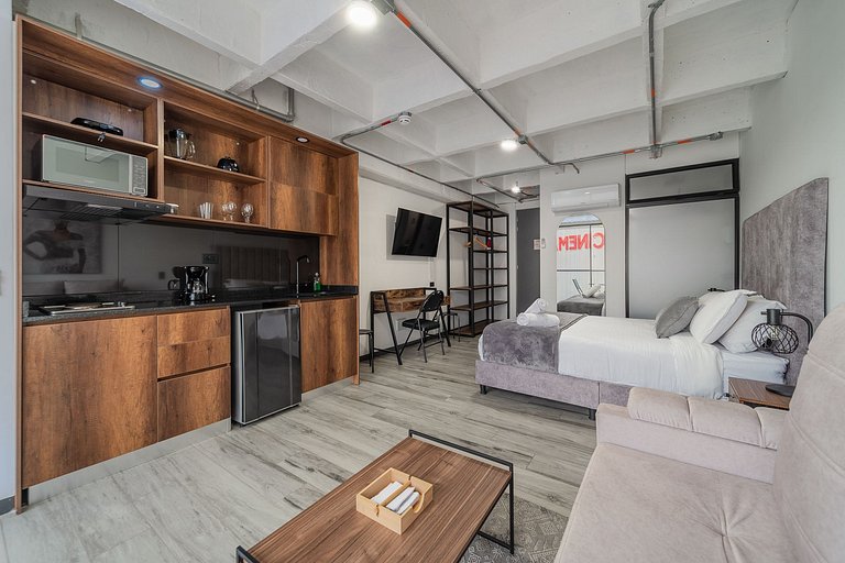 |Ahead| Brillante Loft con balcon y parqueadero