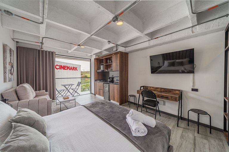 |Ahead| Brillante Loft con balcon y parqueadero