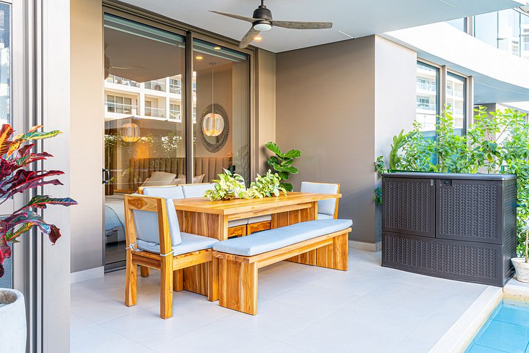 Chic Beachfront*Private Pool&Terrace*3BR*@Morros