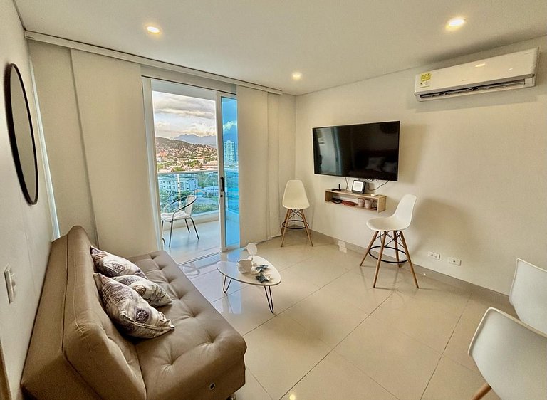 |Ahead| Panoramico 2BR @Reservadelmar con parking
