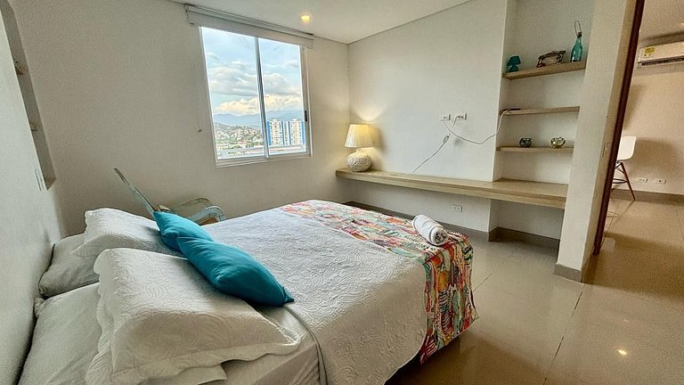 |Ahead| Panoramico 2BR @Reservadelmar con parking